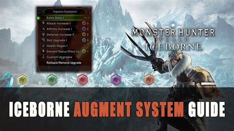 monster hunter world iceborne augmentation|Monster Hunter World Iceborne Augment System Guide .